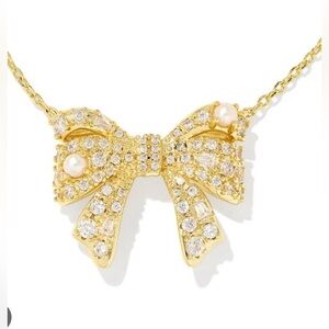 KENDRA SCOTT Gold Bow Necklace